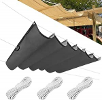 T&otilde;mmatav p&auml;ikesepurje, HDPE p&auml;ikesekaitse pergola, asendusvariant, p&auml;ikesekaitse, veekindel v&auml;litingimustes kasutatav pergola, UV-kindel markiis, reguleeritav p&auml;ikesemarkiis, 0,9 x 2 m, tumehall