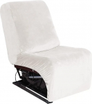 LINGKY diivanikate L-kujuline diivanikate Corner Diivanikate 7 tk paks pluusist sametist kaitsekate l&otilde;igatud diivanile Lemmikloomade laste m&ouml;&ouml;bli kaitsja kodu kaunistamiseks (Off White, &uuml;hekohaline)