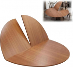 Runde Klappbare Gro&szlig;e Tischplatten 120cm-200cm Klapptisch Holz Ersatztischplatte Rund Faltbare Tischplatte Ohne Beine F&uuml;r Familien Partys(Yellow Teak,200cm/79in)