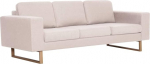 Gecheer 3-kohaline polsterdatud diivan 200 x 82 x 75 cm koos seljapadja ja istmepatjaga, TV diivan Puhkava diivan, TV diivan, Puhkav tool, puidust raam ja kangast polsterdus