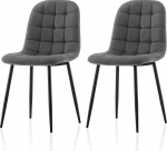 TUKAILAI s&ouml;&ouml;gitoa toolid, komplekt 2, pehmendusega k&ouml;&ouml;gitoolid, samet, ergonoomiline polsterdatud tool k&otilde;rge seljatoega, metallist jalad, kuni 150 kg, kaasaegsed toolid s&ouml;&ouml;gituppa, k&ouml;&ouml;ki, magamistuppa,