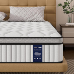 BedStory madrats 140 x 200 cm, Pocket Spring madratsi k&otilde;rgus 26 cm, ortopeediline madrats Comfort Foam H3 ja H4 k&otilde;vadusega, vedrumadrats t&auml;iskasvanutele, &Ouml;ko-Tex Certified & CertiPUR Certified