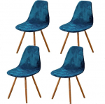 Highdi toolikatted komplekt 4 s&ouml;&ouml;gitoa sametist Stretch s&ouml;&ouml;gitoa toolide kate Peacock Blue eemaldatav pestav mittelibisev toolikate universaalne k&ouml;&ouml;gitoolide kate elegantne elutuppa