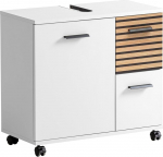 Schildmeyer Katta 158577 Vannitoa valamukapp Matt valge / Akustiline paneel v&auml;limus 65 x 32 x 60 cm