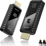 PWAYTEK HDMI traadita saatja ja vastuv&otilde;tja 4K dekodeerimine, 1080P v&auml;ljund, 164FT/50M, Dual Band 2.4G/5G, PC/Laptop/HDTV/Projektor, Plug & Play, ei ole rakendust (tume must)