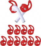 OneCut 5 paari silikoonist k&otilde;rvaklappe Apple AirPods / EarPods jaoks, silikoonist pehmed katted libisemisvastased spordi k&otilde;rvaotsad Anti-Drop k&otilde;rva konksu geel k&otilde;rvaklappide kaitse tarvikud Tips