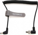 SZRMCC &Otilde;igusnurkne DC 5,5 x 2,5 mm kuni DC 2,5 mm spiraaliga video toitejuhe Atomos Ninja V Sony Pix-E7 E5 monitorile Hollyland Mars 400s