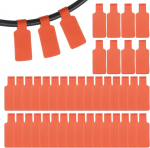 PATIKIL 48Stk Kabel-Etiketten, 1,8" Beschreibbare Drahtmarkierungen Kordel-Etiketten Klettband Rechteckige Kabelbinder F&uuml;r Elektronik Kabelorganisation Klassifizierung Identifikation Managifikation Manag