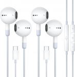 iPhone k&otilde;rvaklapid koos kaabliga iPhone 17 Pro jaoks - USB C k&otilde;rvaklapid koos mikrofonikaabliga k&otilde;rvaklapid iPhone 17 Air 16 15 Pro Max Plus iPad 10, C-t&uuml;&uuml;pi k&otilde;rvaklapid koos helitugevuse reguleerimise k&otilde;rvaklappidega