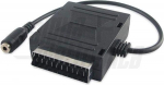 Scart adapter - 3,5 mm stereopesa - k&otilde;rvaklapiv&auml;ljund teleri jaoks