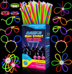 Glow Sticks Party Set, 100 t&uuml;kki Glow Sticks, 130 pistikut, neoon helendavad pulgakettid ja helendavad klaasid lastele, dekoratsioon festivalidele, pulmad, j&otilde;ulud, pidu, aastavahetuse dekoratsioon 2026