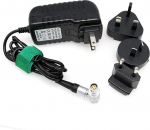 HangTon Power Supply Adapter for DJI Transmission Video Transmitter, High Bright Monitor, Headers, Right Angle 4+2 6 Pin Female 12 V AC DC, Multi Plug