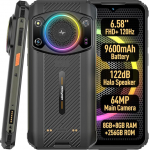 Ulefone ARMOR 21 Android 13 mobiiltelefon v&auml;ljas ilma lepinguta, Infinite Halo, 122 dB valju k&otilde;lar, 9600 mAh aku, 64 MP + 24 MP, 16 GB + 256 GB, 6,58-tolline FHD + 120 Hz, IP68 IP69K