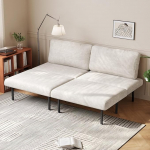 Miuuod Convertible Futon diivanvoodi, kaasaegne 2-kohaline diivan magamiskoht sametkangaga, reguleeritav seljatugi, v&auml;ike diivan diivan elutuppa, magamistuppa, korterisse, kontorisse
