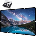 Leinwand Beamer 100 Zoll, 16:9 HD Faltbarer Beamer Leinwand, Anti-Falten Doppelseitige Projector Screen 221 x 125cm, Tragbarer Projektor Leinw&auml;nde f&uuml;r Schule, Treffen, Zuhause