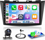 VECHTEL Autoradio 2G+64G Android 15 f&uuml;r Suzuki Swift 2011-2017/Ertiga 2012-2017, 9'' IPS HD 1280*720P puuteekraan koos 5G WLAN GPS Drahtlos Carplay Android Auto USB Bluetooth EQ FM RDS Tagasiside kaamera