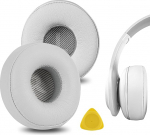 GEEKRIA QuickFit valgu nahast asendusk&otilde;rvapadjad JBL Everest 300, V300BT k&otilde;rvaklappide k&otilde;rvapadjad, peakomplekti k&otilde;rvaklappide remonditarvikud (valge)