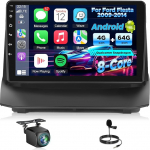 Core 4G + 64G Qualcomm autostereo Ford Fiesta 2009-2014 juhtmevaba CarPlay Android autole, Android 15 10,1-tolline puutetundlik raadio WiFi, GPS, Bluetooth 5.1, FM/RDS, DSP-ga.