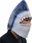 Hai mask Latex Realistlik mereloomade t&auml;ismask Halloweeni kost&uuml;&uuml;mipidu karneval Cosplay sinine