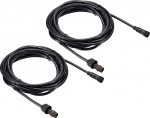 PATIKIL 16.4ft 2 Pin pikenduskaabel, 2 Pack 18AWG veekindel IP67 mees- ja emaspea LED ribade jaoks, must