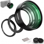 NEEWER 22 mm macro lens for close-up photography, compatible with Sony a5100 a6000 a6100 a6300 a6500 a6600 ZV-E10 Canon R7 R50 M200 M50 M5 M6 KISS X10 and &oslash;49/46 40.5mm Lens, LS-27