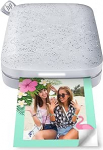 HP Sprocket 5,1 x 7,6 cm kiirv&auml;rviprinter nutitelefonidele, kaasaskantav, juhtmevaba, Zink fotopaber kleepuva tagapinnaga, &uuml;hildub iOS ja Android seadmetega Bluetooth rakenduse kaudu, Luna Pearl