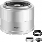 TTArtisan 35 mm F1.8 II Lens Auto Focus Lens APS-C Frame For Mirrorless Camera Only for NZ Mount Cameras ZFC Z50 Z5 Z6 Z6II Z7 Z7II Z9. (Silver)