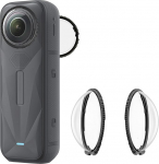 Premium Objektivschutz f&uuml;r Insta360 X5, optischer Linsenschutz aus geh&auml;rtetem Glas, verbesserte oleophobe Beschichtung, H&auml;rte 10H , HD-transparent, drehbar zum Anbringen und Entfernen Schutzkappen