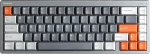 nuphy Halo65HE Rapid Trigger Gaming Keyboard, juhtmega klaviatuur 67 klahvi ja magnetl&uuml;lititega, &uuml;likiire reguleeritav aktiveerimine, RGB Hot-Swap, 8KHz Polling Rate (k&uuml;sitluskiirus).