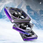 AsiaHorse ARGB PC ventilaator 120 mm tagurpidi labaga ventilaatorite pakett 3 [Infinity Mirror] [Mute] 1800RPM RGB ventilaator 5V3PIN ARGB ja 12V4PIN PWM, 50,000 tundi eluiga AMICIPro Black