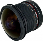 Rokinon HD8M-C 8mm f/3.5 HD kalasilmobjektiiv koos eemaldatava kapuutsiga Canon DSLR 8-8mm, fikseeritud-mittesuumiga objektiiviga