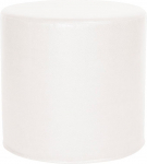 Howard Elliott 851-190 No Tip Cylinder Ottoman, 18 x 17-tolline, Avanti valge