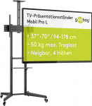 Goobay 59508 Support Pour T&eacute;l&eacute;viseur 177,8 cm (70 tolli) Must