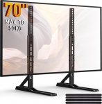 Perlegear universaalne telerijalg 22-70-tollise teleri jaoks, laua telerijalg 3 k&otilde;rgusvariandiga, kaasaegne telerijalg mahutab kuni 50 kg, maksimaalne VESA 800 x 600 mm