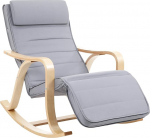 Songmics Rocking Chair, Recliner, 5-Way Adjustable Calf Support