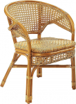 Kobolo Nimes Rattan Chair with Viennese Wicker Natural