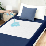 DUJUIKE veekindel madratsikaitse, pestav, imav inkontinentsi pad, sobib t&auml;iskasvanute/laste hoolduseks, lemmikloomade m&auml;hkmed, lekkimisvastane, libisemiskindel (valge, 90 x 150 cm)