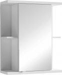 byLIVING Nebraska peegelkapp peegeluksega / 1 ukse peegel seinakapp / Vannitoa peegel / Suur hoiuruum / B 60 x K 70 x S 25 cm / Valge