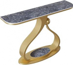 Moderner Konsolentisch f&uuml;r Diele, Langer Ausstellungstisch, Schmaler Flurtisch f&uuml;r Eingangsbereich, Wohnzimmer, B&uuml;ro oder Hotel(Blue Gold,39.3in/100cm)