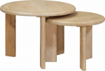 Qnhdfrt Nesting Couchtisch Set Schwarz 50 x 50 x 40 cm Massivholz Mango platzsparendes Wohnzimmer Side Table Duo Modernes Design for Living Room Bedroom Flur