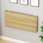 Faltbarer Esstisch zur Wandmontage, platzsparend, kleiner Schreibtisch f&uuml;r K&uuml;che, Arbeitszimmer, Schlafzimmer, Badezimmer, B&uuml;ro und Balkon (Walnussholz, 80 x 30 cm)