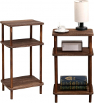 Kosmeey k&uuml;ljelaua 2-kohaline puidust 3-astmeline kitsas k&uuml;ljelaua komplekt Rustic Brown Bedside Table Diivan k&uuml;ljelaua kasutatakse v&auml;ikestes ruumides elutuba magamistuba