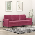 3-kohaline diivan Diivan Lounge diivan Pehmendusega diivan Relax diivan Elutoa diivan K&uuml;lalissuvila Relax diivan magamistuppa K&uuml;lalistetuba Veinipunane 180 cm Velvet