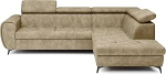 Masseno Ecksofa MAGIA R-S mit Schlaffunktion L-Form, Modern Sofa mit Bettkasten, Wohnzimmersofa, Couch, Soffa, Bettsofa, Couchgarnitur - Beige, Sally 2