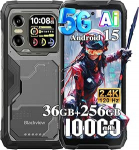 Blackview Xplore X1 5G V&auml;litingimustes kasutatav mobiiltelefon ilma lepinguta Android 15, 36GB + 256GB/2TB 10000mAh ehitusplatsi mobiiltelefon, 6,78-tolline FHD+ topeltekraan, 108MP + 50MP, v&auml;litingimustes kasutatav nutitelefon