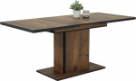Hela Tische, Ariana Dining Room Table Column Table Melamine Coated Wood with Oldwood Decor Extendible 120-160 x 80 x 76 cm