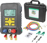 KAISAL digitaalne paigaldaja konditsioneer 93 t&uuml;&uuml;pi k&uuml;lmutusaine R410a R32 R22 R1234YF HVAC s&uuml;steemi kollektori m&otilde;&otilde;teriistad r&otilde;hu ja temperatuuri testimiseks auto AC k&uuml;lmutusr&otilde;hu m&otilde;&otilde;turiga