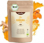 Orgaaniline kurkumapulber, 500 g, kurkumajuur jahvatatud maitseaineks pasta v&otilde;i kurkumalatte jaoks - naturaalne Vom Achterhofilt