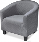 jianyana tullsta Chair Cover, Universal Armchair Protector, Elastic Armchair Throw, Stretch Covers for Armchairs for Single Sofa, Club Chair, Cocktail Chair, Grey