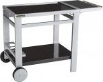 Cook'in garden - Media 80 Side Table - Trolley with Worktop - Mobile Furniture on Wheels, Bottle Holder - Holder for Plancha or Grill